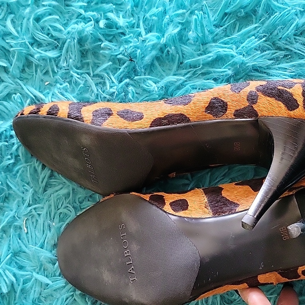 Talbots Animal Print Heels Size 9.5 - Picture 5 of 10